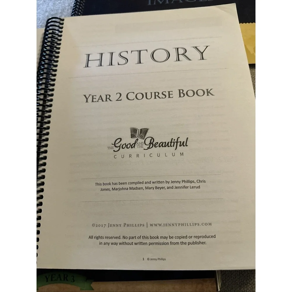 The Good And The Beautiful History Year 2 3 Set with maps book